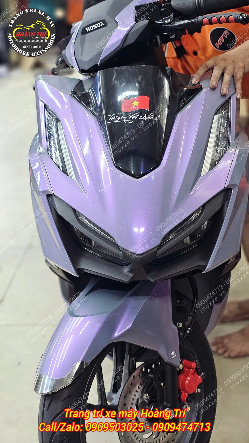 Decal dán xe màu xám xi măng titan 7 màu